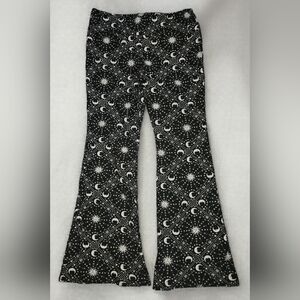 Flare Wide Leg Leggings Celestial Sun Moon Stars Size XXL 19